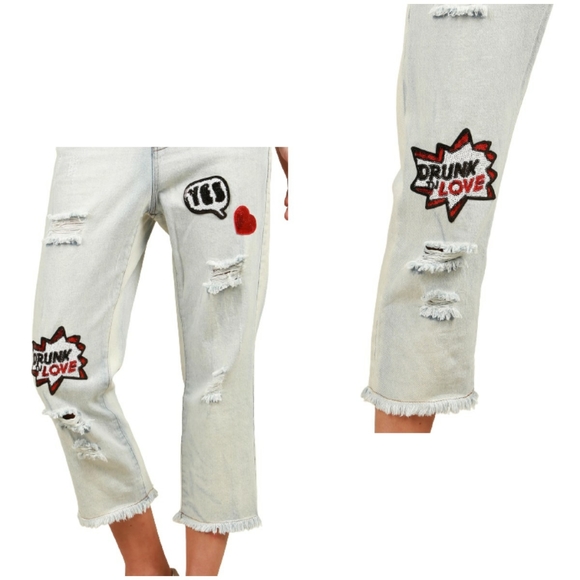 POL CROP NOVELTY JEANS - Picture 4 of 16